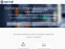 Tablet Screenshot of citroenakuten.egensajt.se