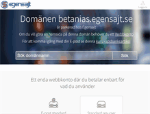 Tablet Screenshot of betanias.egensajt.se