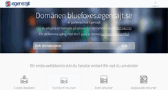 Desktop Screenshot of bluefoxes.egensajt.se