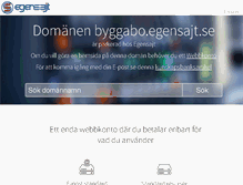 Tablet Screenshot of byggabo.egensajt.se