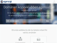 Tablet Screenshot of kopovklubben.egensajt.se