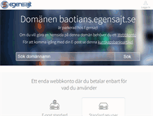 Tablet Screenshot of baotians.egensajt.se